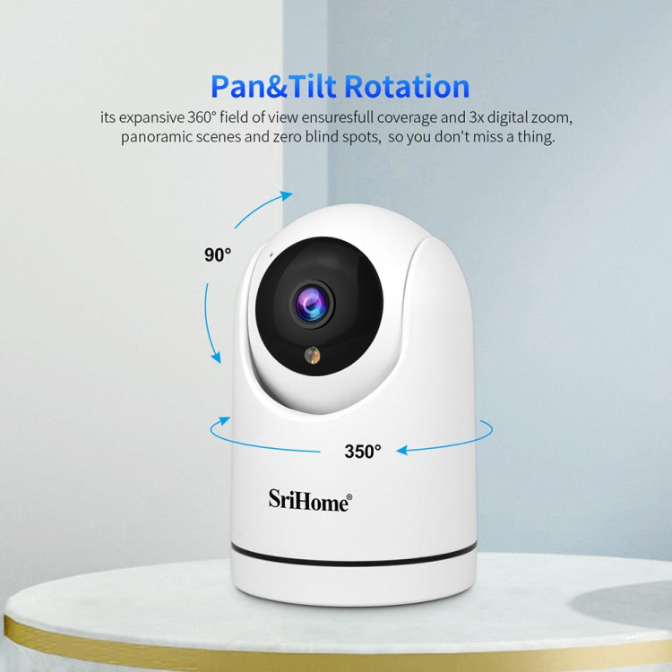 SriHome SH042 2.0MP 1080P HD AI WiFi Pan-tilt Surveillance Camera SriHome SH042 2.0MP 1080P HD AI WiFi Pan-tilt Surveillance Camera